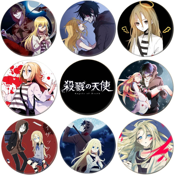 Angels of Death Anime Enamel Pin, Cosplay Badge, Mochila, Ícone Botão,  Broche dos desenhos animados, Acessórios Presentes, Frete Grátis -  AliExpress