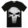 2019 new hot 3D printing Punisher skull T-shirt men's summer fashion short-sleeved shirt T-shirt tops and T-shirts