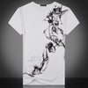 2019 new hot 3D printing Punisher skull T-shirt men's summer fashion short-sleeved shirt T-shirt tops and T-shirts