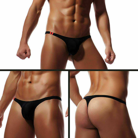 Meihuida Men's Bikini G-strings Lingerie Underwear Smooth Briefs Tangas Thongs Underpants Men Low Waist Panties