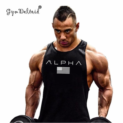 New fashion cotton sleeveless shirts tank top men Fitness shirt man singlet Bodybuilding workout gym vest fitness men undershirt