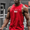 New fashion cotton sleeveless shirts tank top men Fitness shirt man singlet Bodybuilding workout gym vest fitness men undershirt