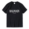 Balmain Paris T Shirt Men Fashion Letter T-Shirt Cotton Short Sleeve Shirts for Men Summer Casual Funny T Shirts Tops Tee Tshirt