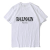 Balmain Paris T Shirt Men Fashion Letter T-Shirt Cotton Short Sleeve Shirts for Men Summer Casual Funny T Shirts Tops Tee Tshirt