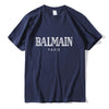 Balmain Paris T Shirt Men Fashion Letter T-Shirt Cotton Short Sleeve Shirts for Men Summer Casual Funny T Shirts Tops Tee Tshirt
