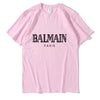 Balmain Paris T Shirt Men Fashion Letter T-Shirt Cotton Short Sleeve Shirts for Men Summer Casual Funny T Shirts Tops Tee Tshirt