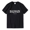 Balmain Paris T Shirt Men Fashion Letter T-Shirt Cotton Short Sleeve Shirts for Men Summer Casual Funny T Shirts Tops Tee Tshirt