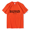 Balmain Paris T Shirt Men Fashion Letter T-Shirt Cotton Short Sleeve Shirts for Men Summer Casual Funny T Shirts Tops Tee Tshirt