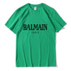Balmain Paris T Shirt Men Fashion Letter T-Shirt Cotton Short Sleeve Shirts for Men Summer Casual Funny T Shirts Tops Tee Tshirt