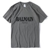 Balmain Paris T Shirt Men Fashion Letter T-Shirt Cotton Short Sleeve Shirts for Men Summer Casual Funny T Shirts Tops Tee Tshirt