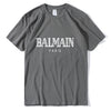 Balmain Paris T Shirt Men Fashion Letter T-Shirt Cotton Short Sleeve Shirts for Men Summer Casual Funny T Shirts Tops Tee Tshirt
