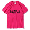 Balmain Paris T Shirt Men Fashion Letter T-Shirt Cotton Short Sleeve Shirts for Men Summer Casual Funny T Shirts Tops Tee Tshirt