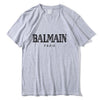 Balmain Paris T Shirt Men Fashion Letter T-Shirt Cotton Short Sleeve Shirts for Men Summer Casual Funny T Shirts Tops Tee Tshirt