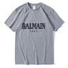 Balmain Paris T Shirt Men Fashion Letter T-Shirt Cotton Short Sleeve Shirts for Men Summer Casual Funny T Shirts Tops Tee Tshirt