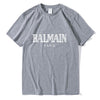 Balmain Paris T Shirt Men Fashion Letter T-Shirt Cotton Short Sleeve Shirts for Men Summer Casual Funny T Shirts Tops Tee Tshirt