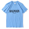 Balmain Paris T Shirt Men Fashion Letter T-Shirt Cotton Short Sleeve Shirts for Men Summer Casual Funny T Shirts Tops Tee Tshirt