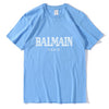Balmain Paris T Shirt Men Fashion Letter T-Shirt Cotton Short Sleeve Shirts for Men Summer Casual Funny T Shirts Tops Tee Tshirt