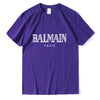 Balmain Paris T Shirt Men Fashion Letter T-Shirt Cotton Short Sleeve Shirts for Men Summer Casual Funny T Shirts Tops Tee Tshirt