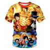 Anime Tshirt 3D Print Cartoon Funny T Shirt for Women/Men Unisex Harajuku T Shirts Summer Streetwear O-Neck Tops Tee