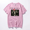 Cotton matching T-shirt Horror Friends Pennywise Michael Myers Jason Voorhees Halloween Men T-Shirt Cotton matching T-shirt