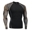 men's clothing compression men t-shirt + leggings rashgard kit long sleeves top for fitness man tracksuit thermal underwear base