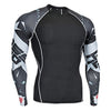 men's clothing compression men t-shirt + leggings rashgard kit long sleeves top for fitness man tracksuit thermal underwear base