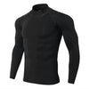 Thermo shirt high collar men's underwear sport termal tshirt long sleeve men quick dry compressed underwear clothes men bielizna