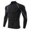 Thermo shirt high collar men's underwear sport termal tshirt long sleeve men quick dry compressed underwear clothes men bielizna
