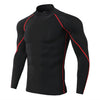 Thermo shirt high collar men's underwear sport termal tshirt long sleeve men quick dry compressed underwear clothes men bielizna